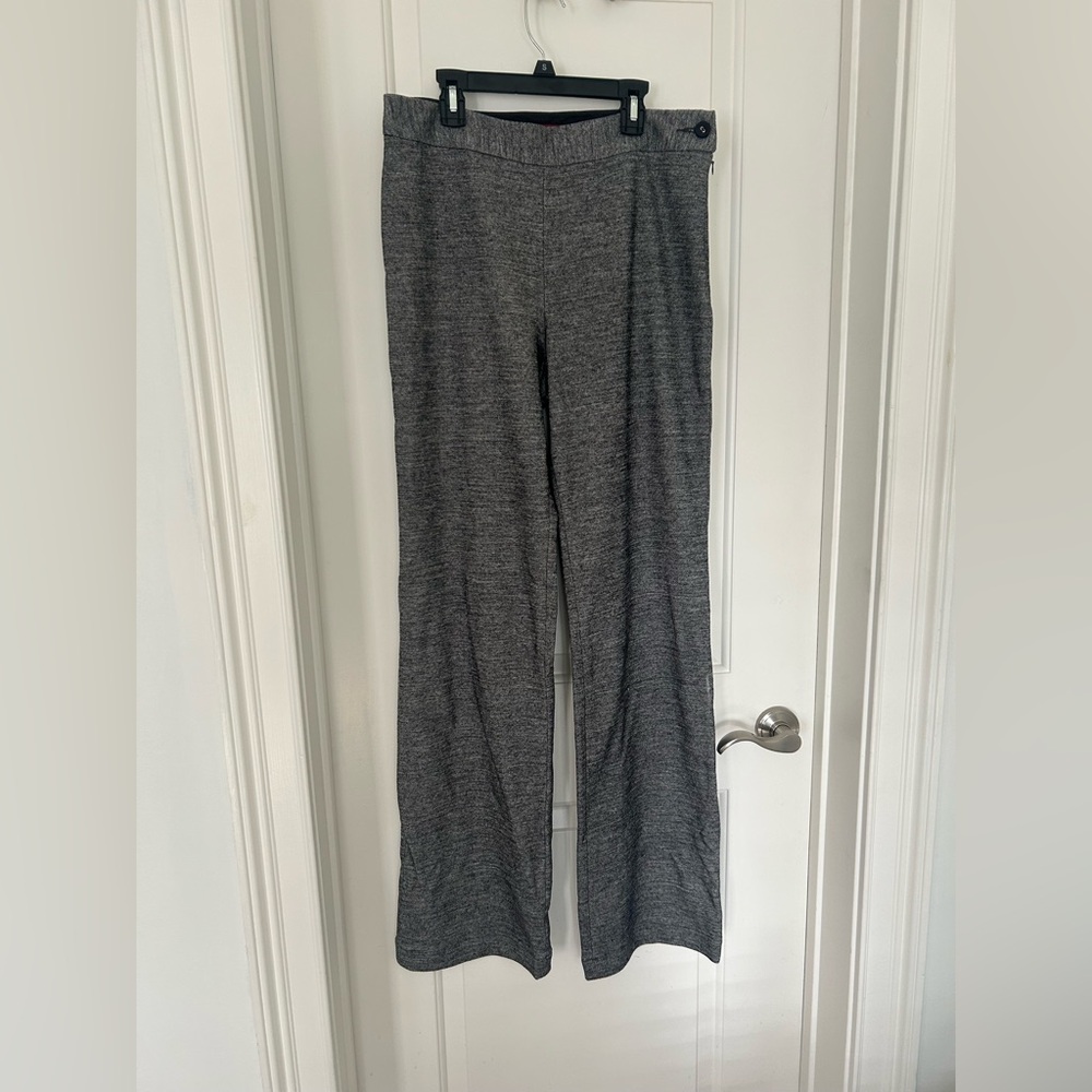 Ryan Roberts Women’s Gray Trousers Wool/Cotton W/ Side Zip & Button Size 12 - Picture 2 of 5